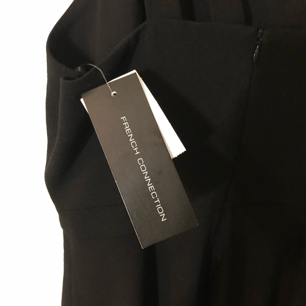 French Connection Black Flared Dress Size 10 - Picture 3 of 4